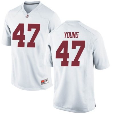 Men's Alabama Crimson Tide #9 Byron Young White Game NCAA College Football Jersey 2403NNUB8